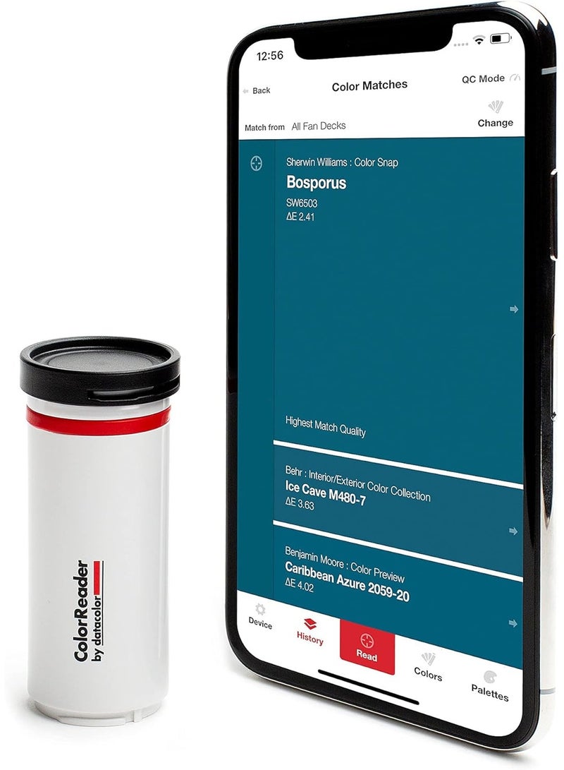 Datacolor ColorReader Portable Paint Color Matching Tool for DIY Painters Interior Designers Contractors and Facility Managers Instant Color Identification and Matching Device - Image 1